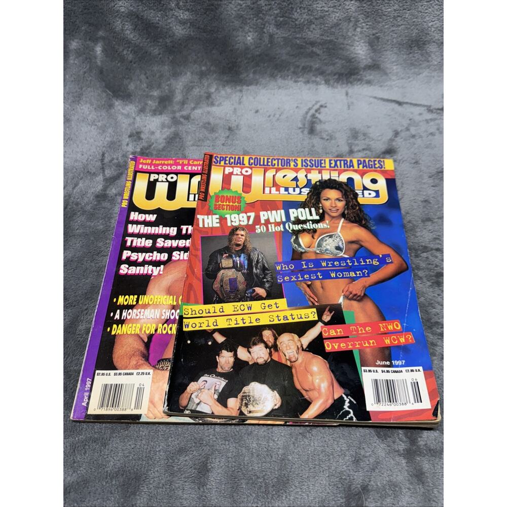 Vintage Wrestling Magazines The Pro Wrestling‎ Illustrated April June 97